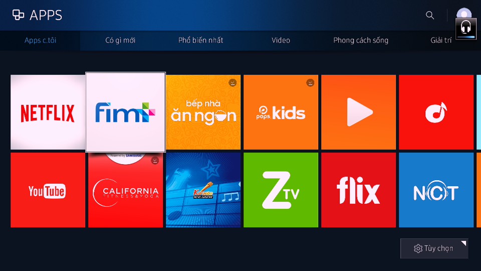 Làm thế nào khi Ứng dụng của Smart TV không hoạt động.