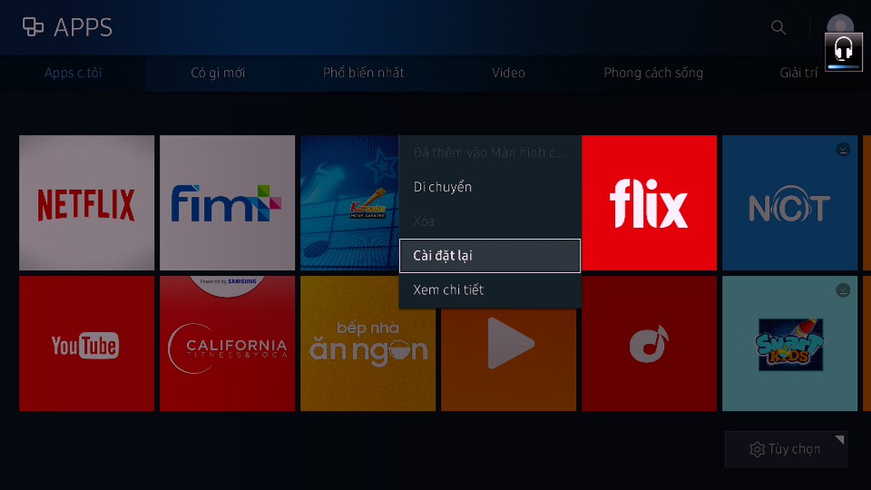 Làm thế nào khi Smart TV không vào được ứng dụng Flix TV.
