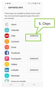 Tôi có thể quản lý các thẻ hiện ra ở cài đặt Bixby home không?