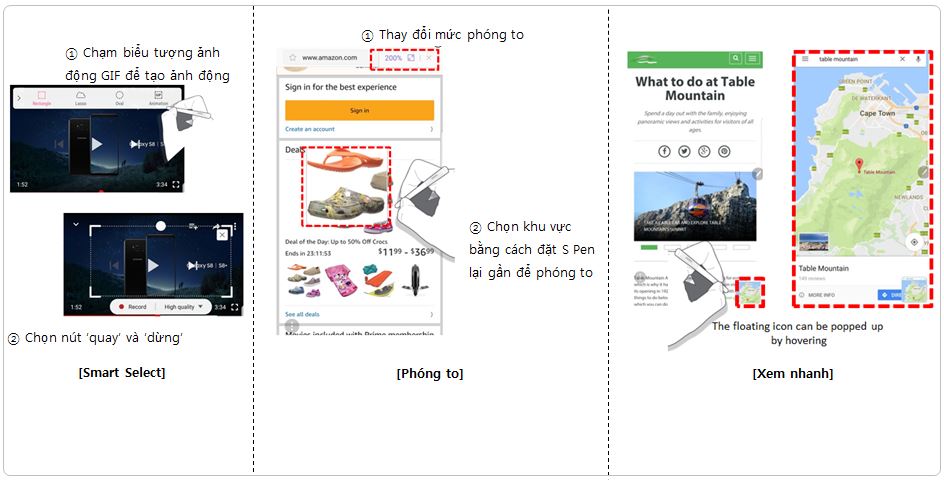 Giới thiệu các tính năng mới của S Pen trên Note 8
