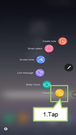 Galaxy Note8: How do I translate words or sentences?