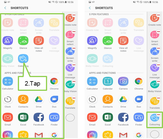 Galaxy Note8: What is the Coloring? How can I use this feature?