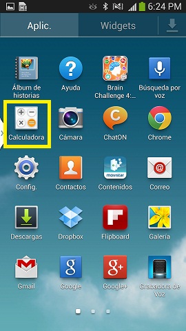 Como usar la calculadora avanzada en nuestro Galaxy S4