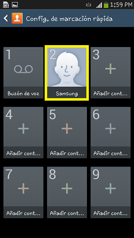 Configurar la Marcación Rápida en nuestro Galaxy S4