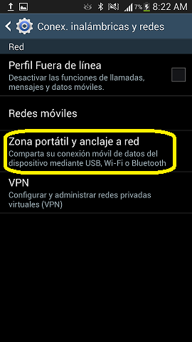 ¿Cómo uso mi Galaxy S4 como un módem Wi-Fi? (GT-I9500)