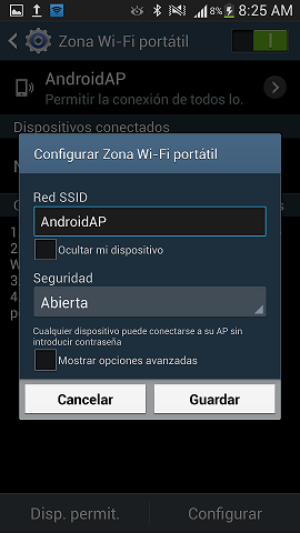 ¿Cómo uso mi Galaxy S4 como un módem Wi-Fi? (GT-I9500)