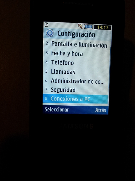 ¿Cómo conectar cómo almacenamiento masivo el GT-C3520?