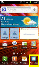 Android 2.3: Como conectar o Aparelho em modo de armazenamento em massa?