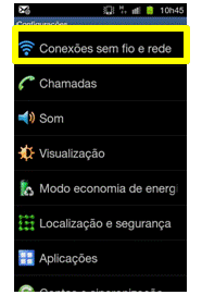 Android 2.3: Como conectar o Aparelho em modo de armazenamento em massa?