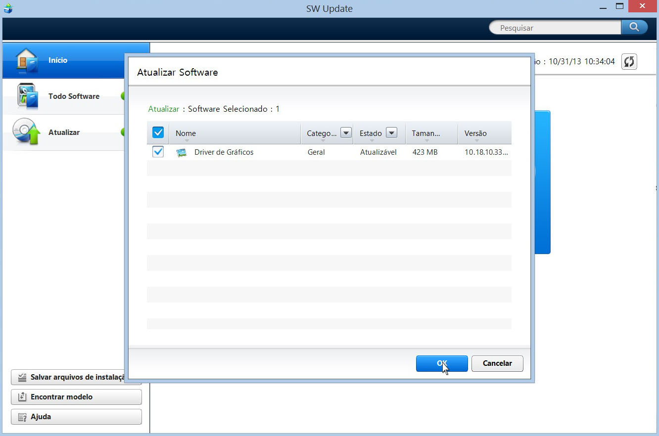 Driver: Como atualizar um driver pelo SW Update.