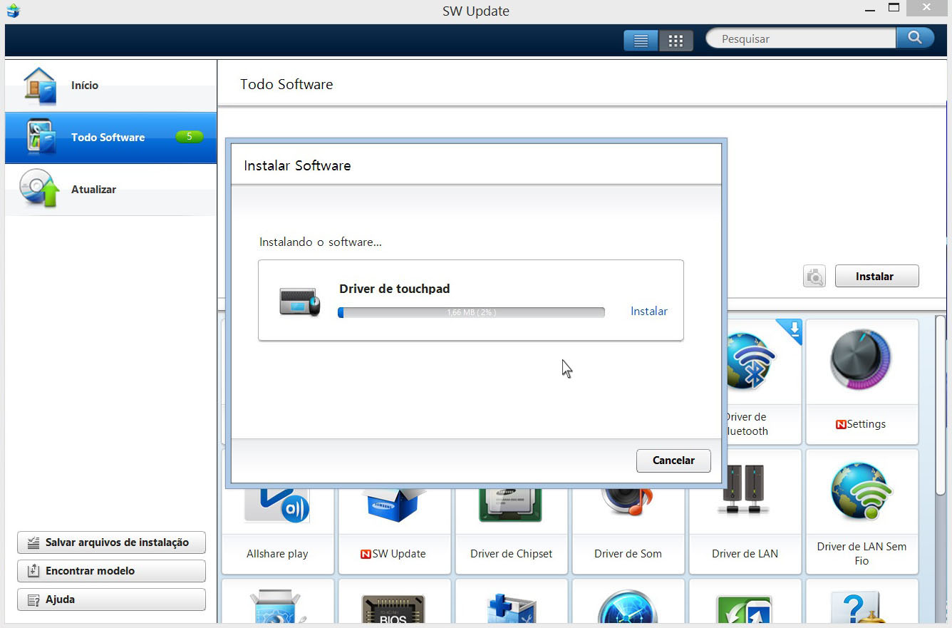 Driver: Como atualizar um driver pelo SW Update.