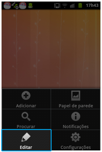 Android 2.3.6: Como criar ou excluir páginas da Tela Inicial?