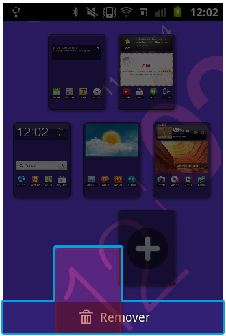 Android 2.3.6: Como criar ou excluir páginas da Tela Inicial?