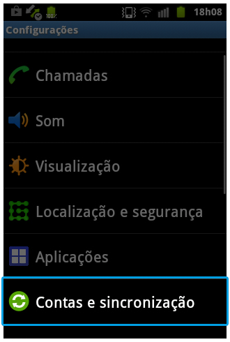 Android 2.3.6: Como remover uma conta cadastrada em seu aparelho?