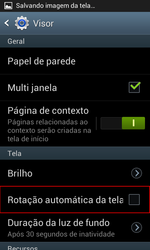 Android 4.0/Android 4.1: Como ativar a rotação de tela?