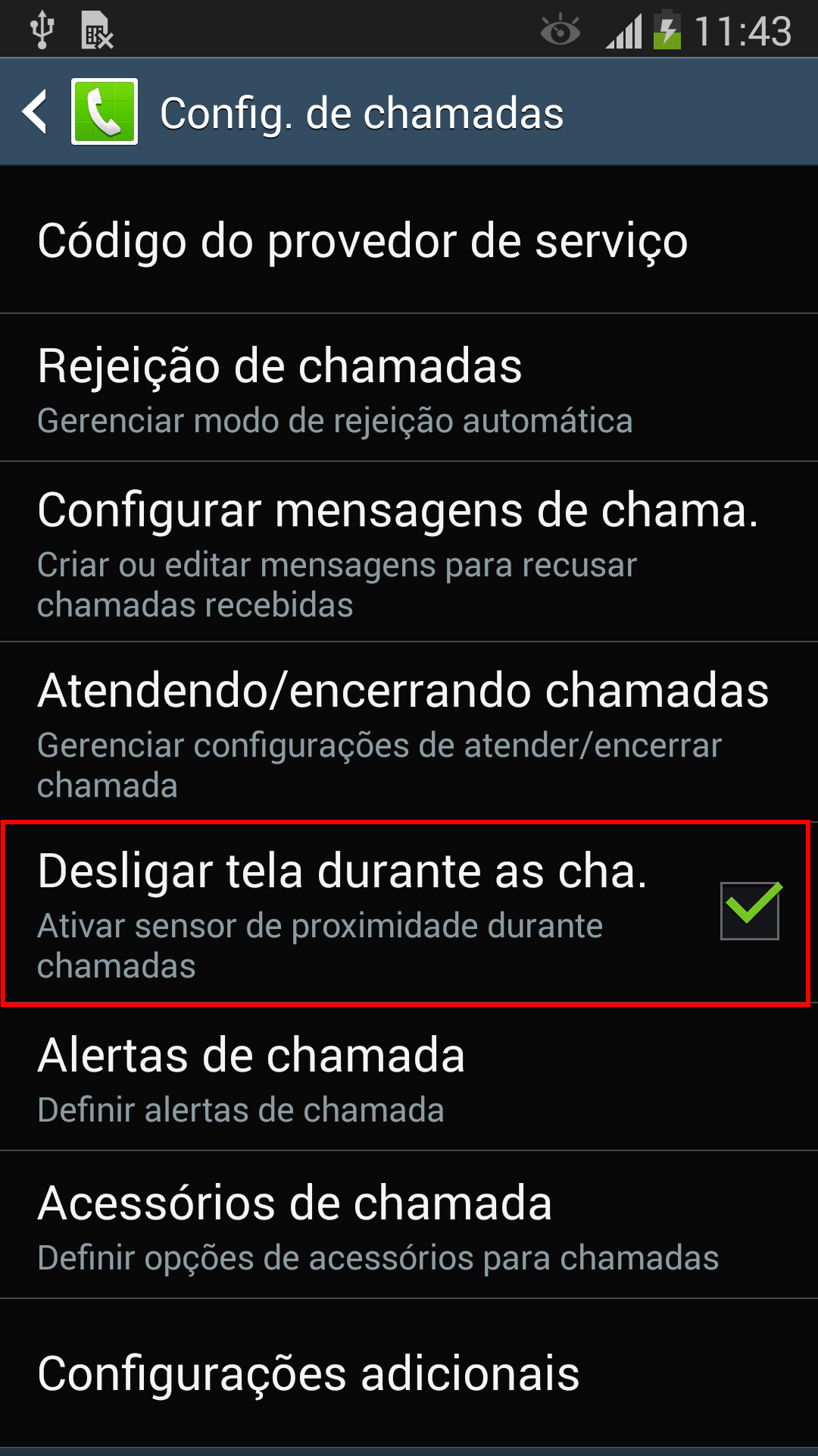 Android 4.3: Como retirar o bloqueio da tela durante as chamadas