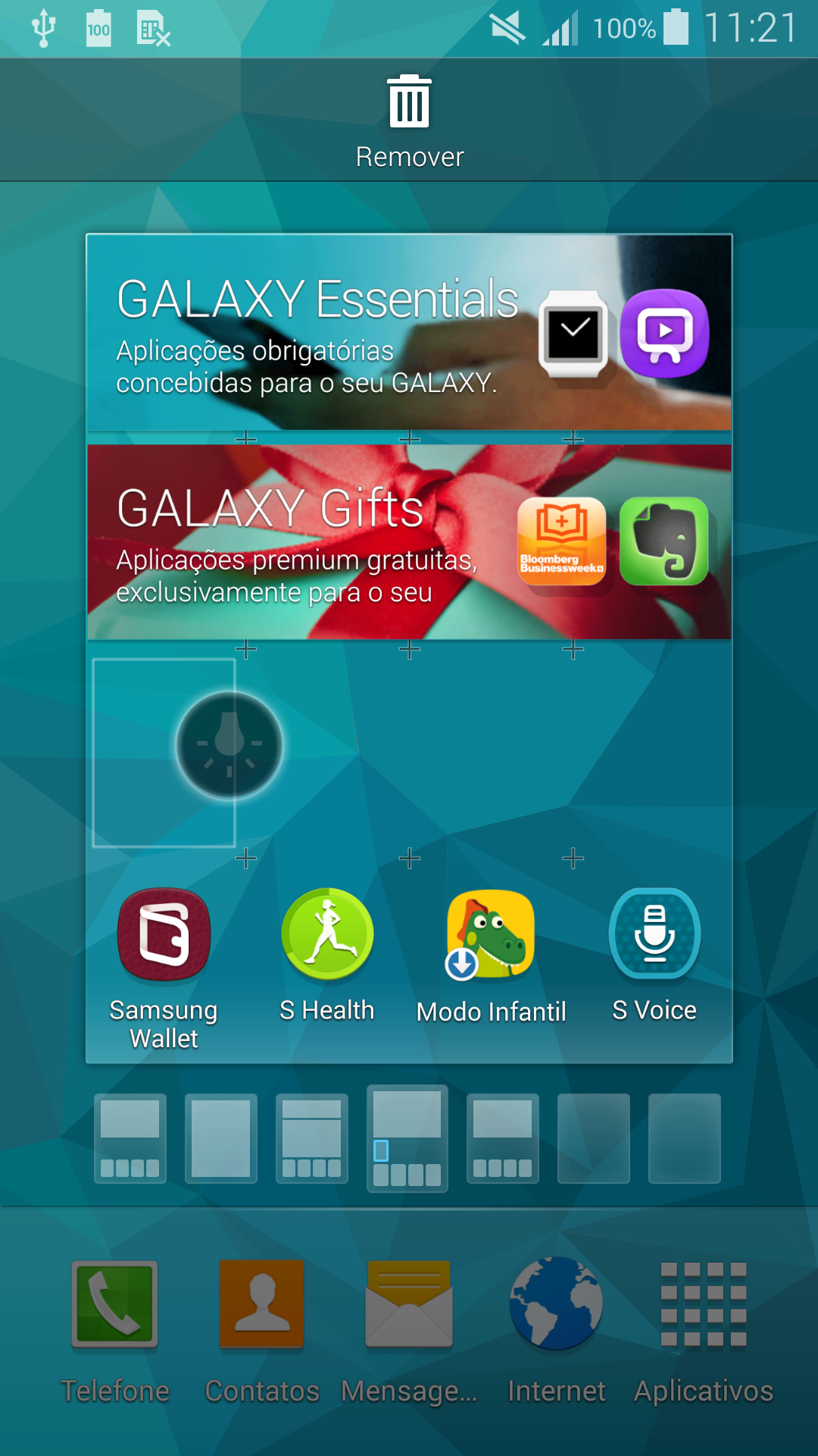 Como adicionar widgets na tela do seu Galaxy S5?