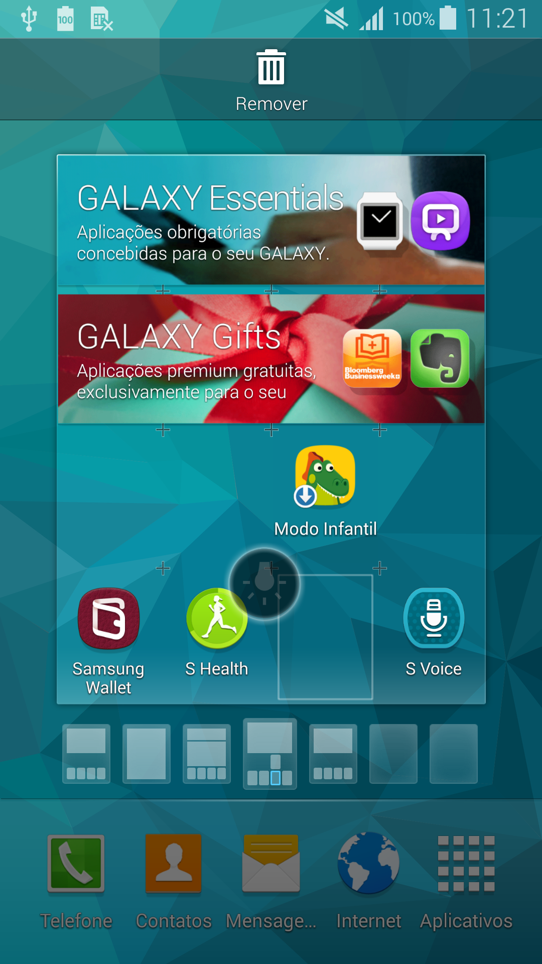 Como adicionar widgets na tela do seu Galaxy S5?