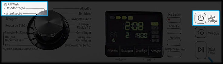 Guide: Como utilizar a função Air Wash?