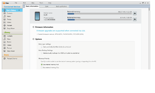 How do I connect my PC to my Samsung mobile device using Kies?