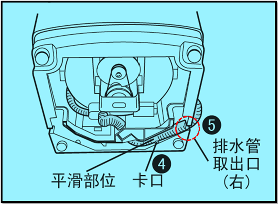 三星洗衣机XQB60-C98\/XSC如何更改排水管方