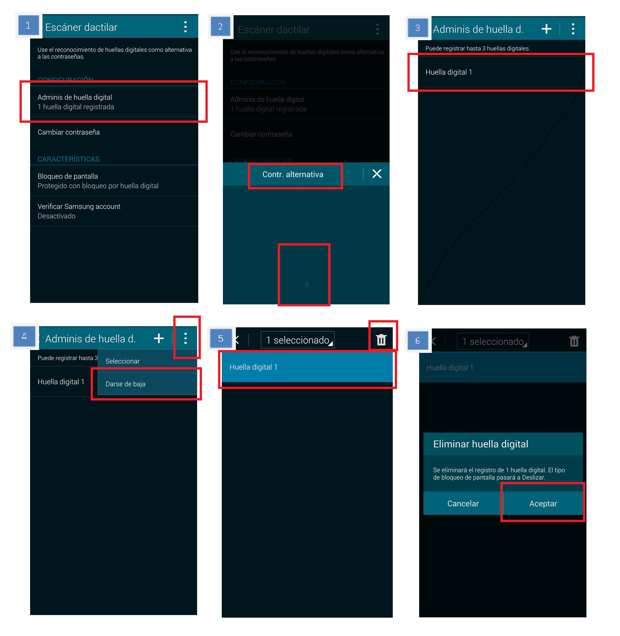 Galaxy S5: ¿Cómo establecer mi huella dactilar como bloqueo de pantalla?