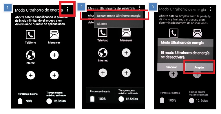 Galaxy S5: Ultrahorro de energía. ¿Cómo lo configuro?