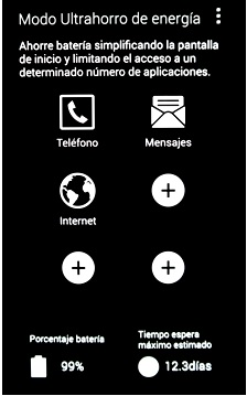 Galaxy S5: Ultrahorro de energía. ¿Cómo lo configuro?