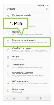 Bagaimana cara menghapus Iris pada Note 8?