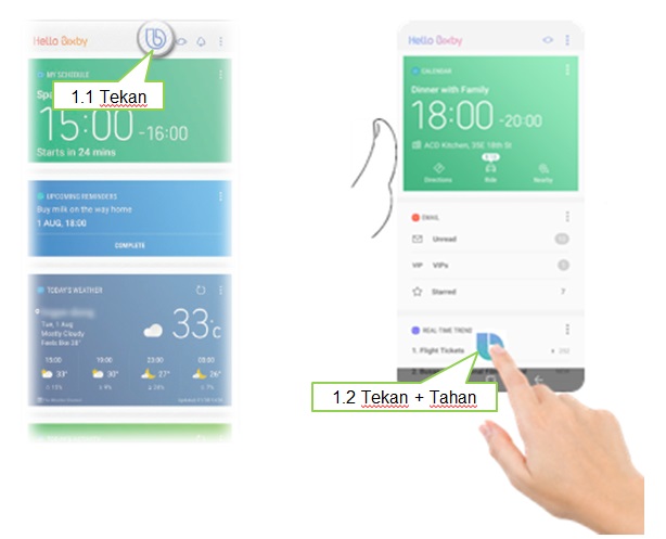 Cara mengatur Bixby Voice Note 8