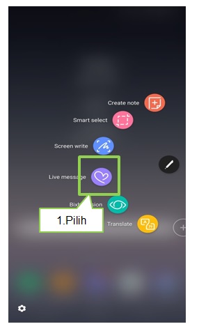 Bagaimana cara menggunakan Live Message Note 8?