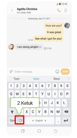 Bagaimana cara menggunakan Live Message Note 8?