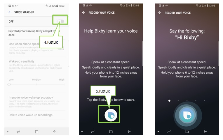 Bagaimana cara mengatur voice wake up pada Bixby Note 8?