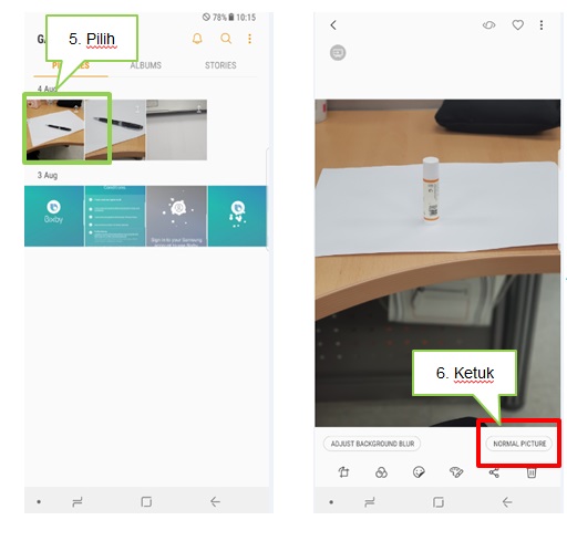 Bagaimana cara mengambil foto dengan fitur Dual Camera?