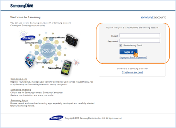 Samsung Account Logga In
