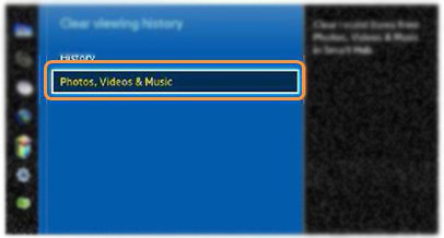 How to Clear Viewing History in Samsung F Series SMART TV ?
