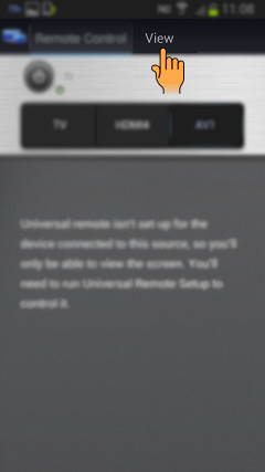How to enable Smart View feature in Samsung SMART TV ?