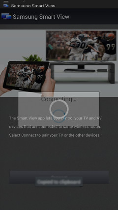 How to enable Smart View feature in Samsung SMART TV ?