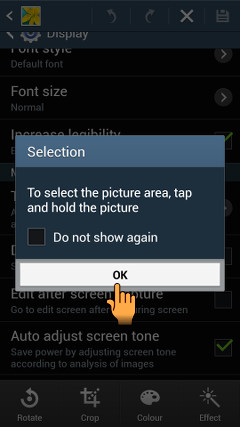 Enabling Edit after Screen capture on Galaxy S4