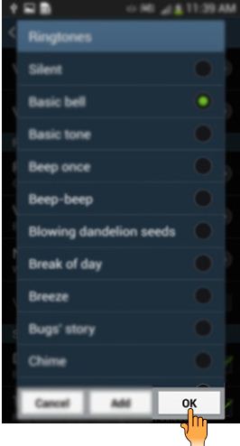 How to set ringtone to Bell sound on Galaxy S4