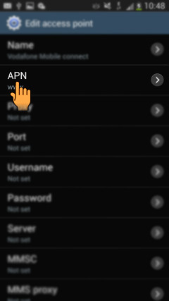 How to configure GPRS Settings in Samsung Galaxy S4(GT-I9500)?