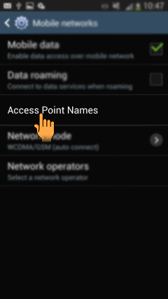 How to configure GPRS Settings in Samsung Galaxy S4(GT-I9500)?