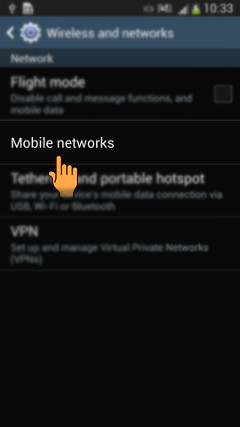 How to set up 3G(WCDMA) only Network in Samsung Galaxy S4(GT-I9500)?