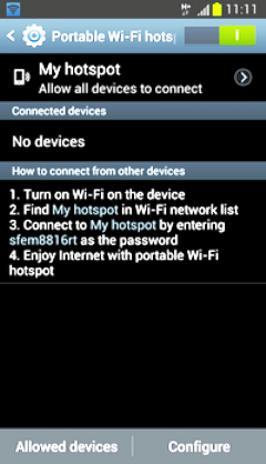 How to use Samsung Galaxy J Series as a portable WiFi hotspot?