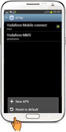 How to Reset APN Settings in Samsung Galaxy Note2 (GT-N7100)?