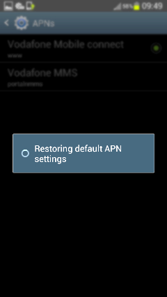 How to Reset APN Settings in Samsung Galaxy Note2 (GT-N7100)?