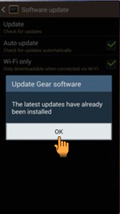 How to upgrade Samsung Galaxy Gear via FOTA?