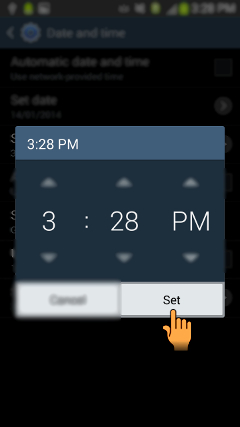 How to set Date and Time manually in Samsung Galaxy Grand Neo(GT-I9060)?
