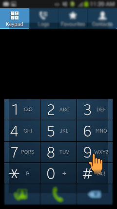 How to dial and make a call in Samsung Galaxy Grand 2(SM-G7102