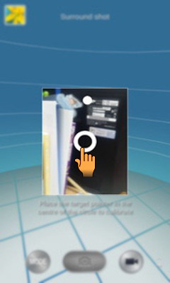 How to capture Surround shot picture in Samsung Galaxy Golden (GT-I9230)?